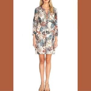 Johnny Was Workshop Size Small Embroidered Floral Dress Cotton Lightweight Boho